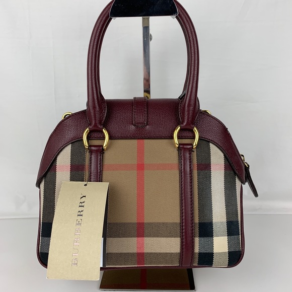 Burberry Small Milverton House Check Satchel - Picture 2 of 7